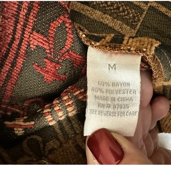 Dressbarn Womens Full Zip Fall Colors Corduroy Jacket size Medium - Picture 8 of 8